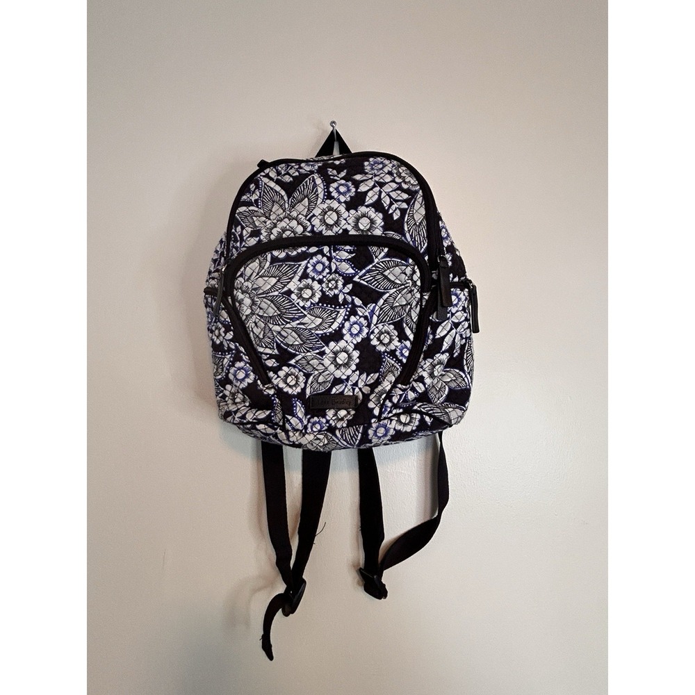 Vera Bradley Hadley Backpack Snow Lotus Pattern, Small, 12 x 9 x 5